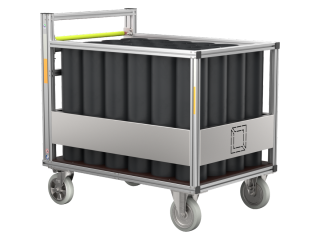 Logistični voziček za tlačne posode