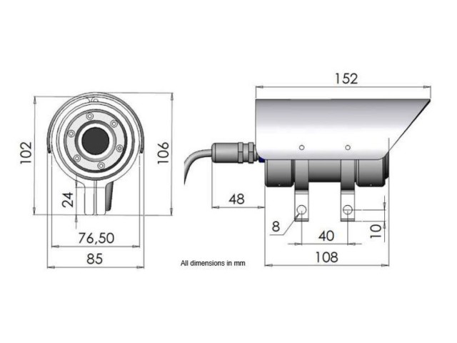 Stabilna termovizijska kamera Leader TIC LT10